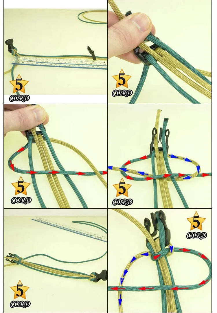 15-i-1 Overlevelses Paracord Armbånd | Luvikno