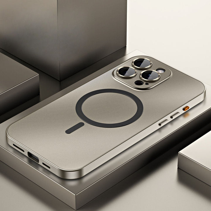 Telefonveske Magnetisk Metall MagSafe Kompatibel Deksel Luvikno