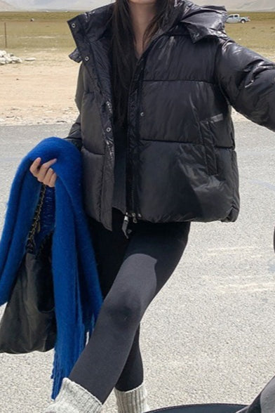 Luvik | Plush-vuorattu ylipitkä puffatakki