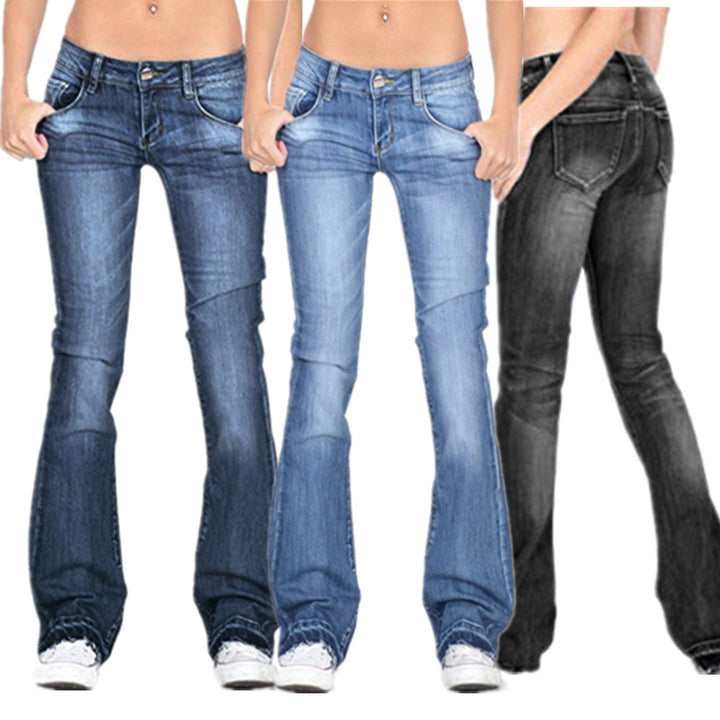 Luvik | Kvinne Lav midje Flared jeans