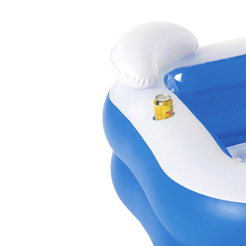 Damer Oppblåsbar Avslapningsbadekar med Ergonomisk Form Luvikno