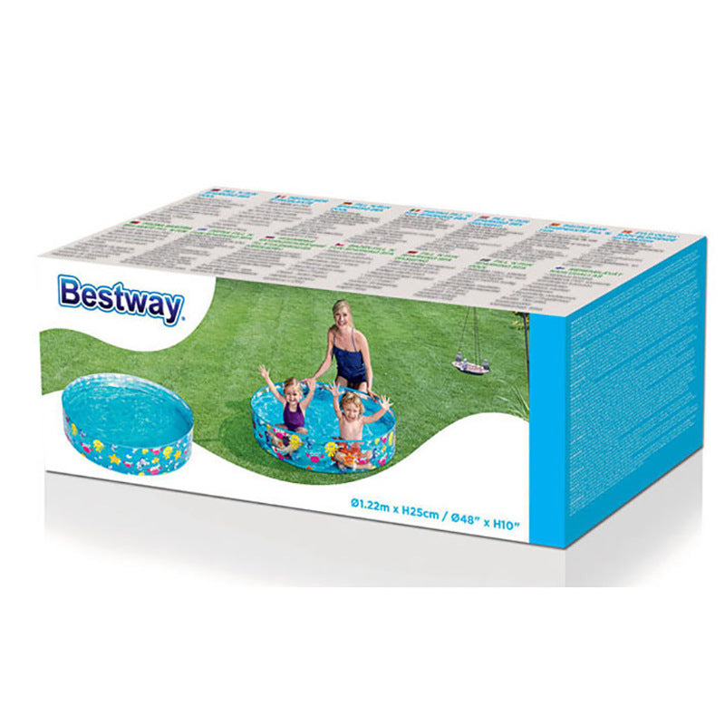 Kvinne Inflatable Barnepool med Maritimt Motiv Luvikno