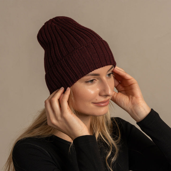 CozyMerino Beanie - Luksus Merinoullhatt for Damer Luvikno