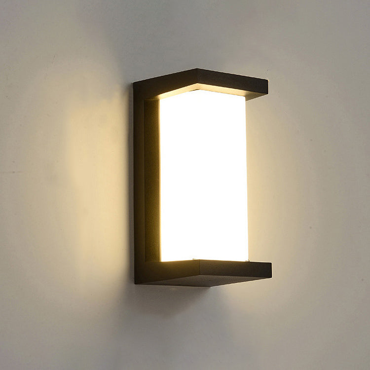 Moderne Kreativ Geometri Aluminium Utendørs Vanntett LED Vegglykt Lampe | Luvikno