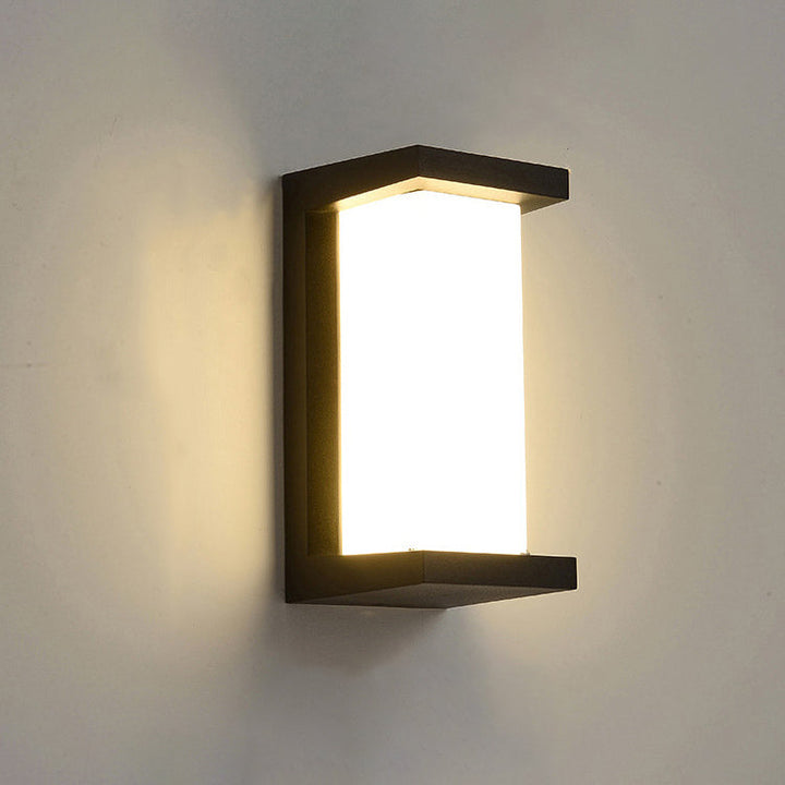 Moderne Kreativ Geometri Aluminium Utendørs Vanntett LED Vegglykt Lampe | Luvikno