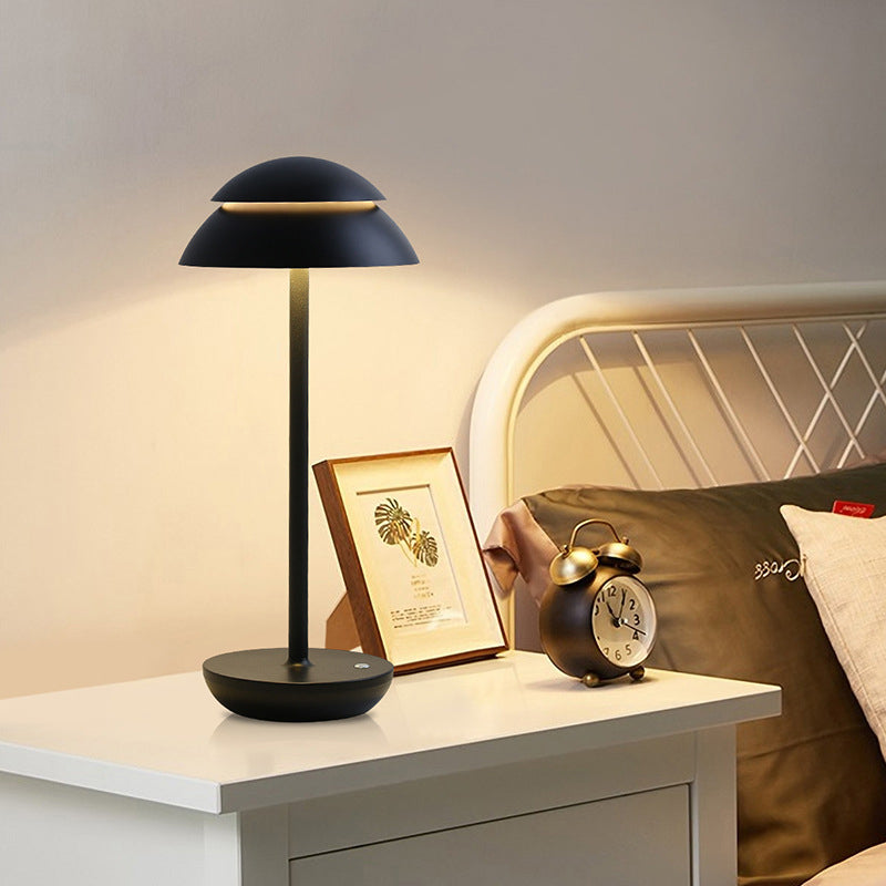 Luvikno | Aurelia Noire - Oppladbar trådløs bordlampe med innebygd LED-belysning og batteri