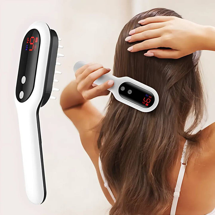 RevitalHair Elektrisk Hårkam for Hårvekst | Anti Hårtap Enhet - for Hårtynning - Hodebunnsmassasje - Hårvekst Luvikno