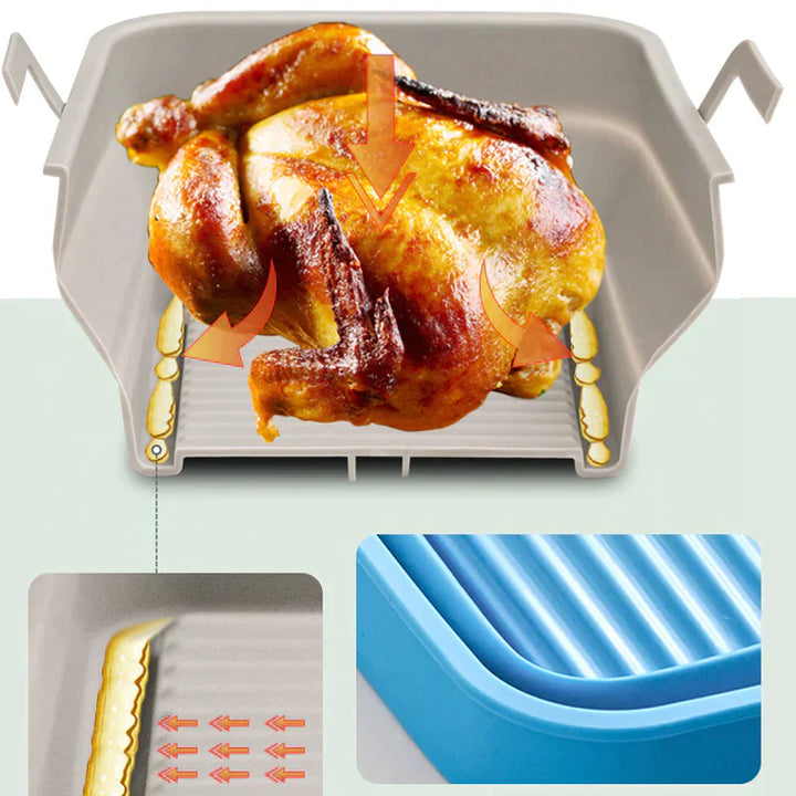 Foldbar Air Fryer Silikon Bakepanne | Luvikno