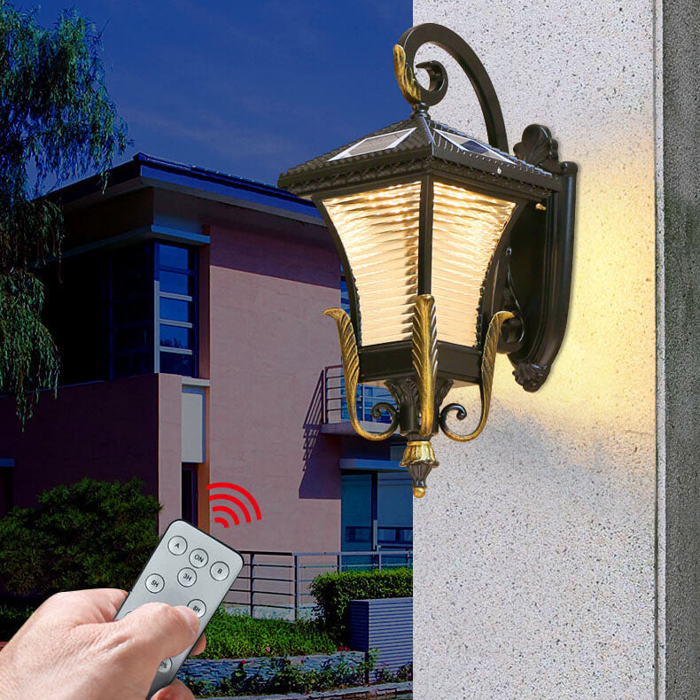 Europeisk stil Retro Aluminium Vanntett Utendørs 1-Lys Vegg Sconce Lampe | Luvikno