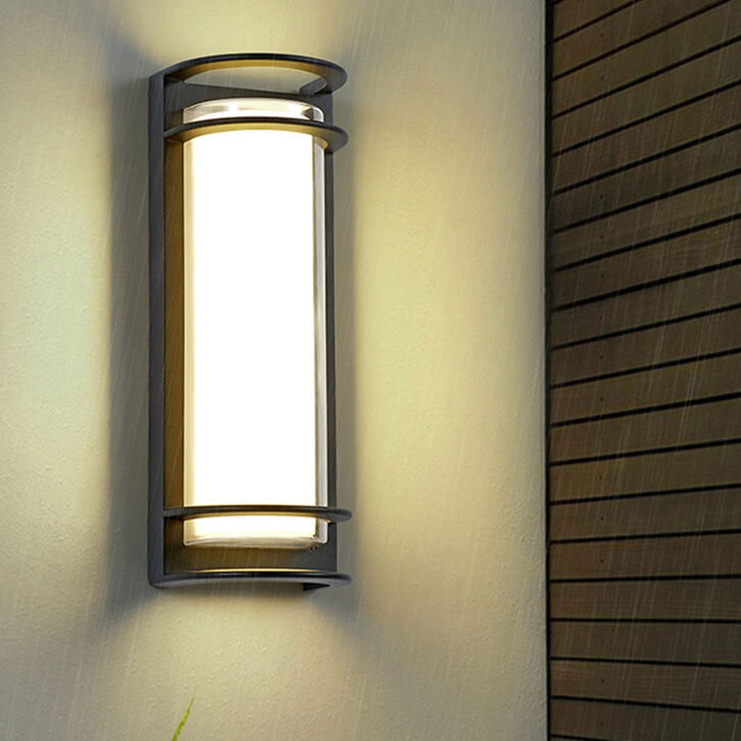 Modern utendørs søyle vanntett LED hagevegglampe | Luvikno