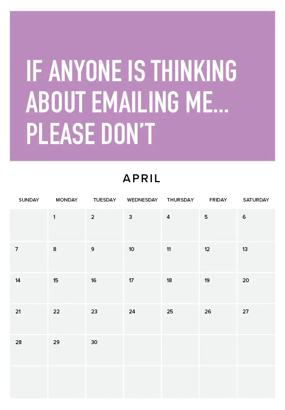 Adulting Is Hard 2024 Veggkalender | Luvikno