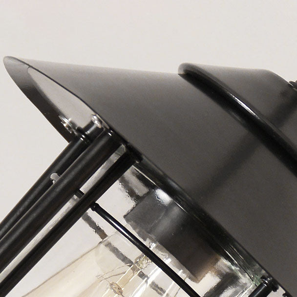 Industriell vintage aluminium bur glass 1-lampe utendørs vanntett pendellampe | Luvikno