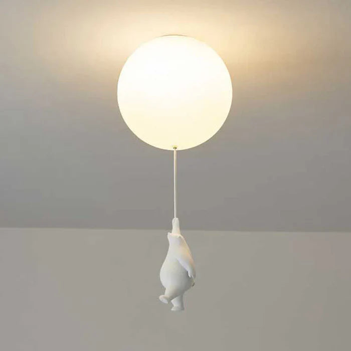 Barnas Taklampe med Bjørn og Ballong - CloudBear | Luvikno