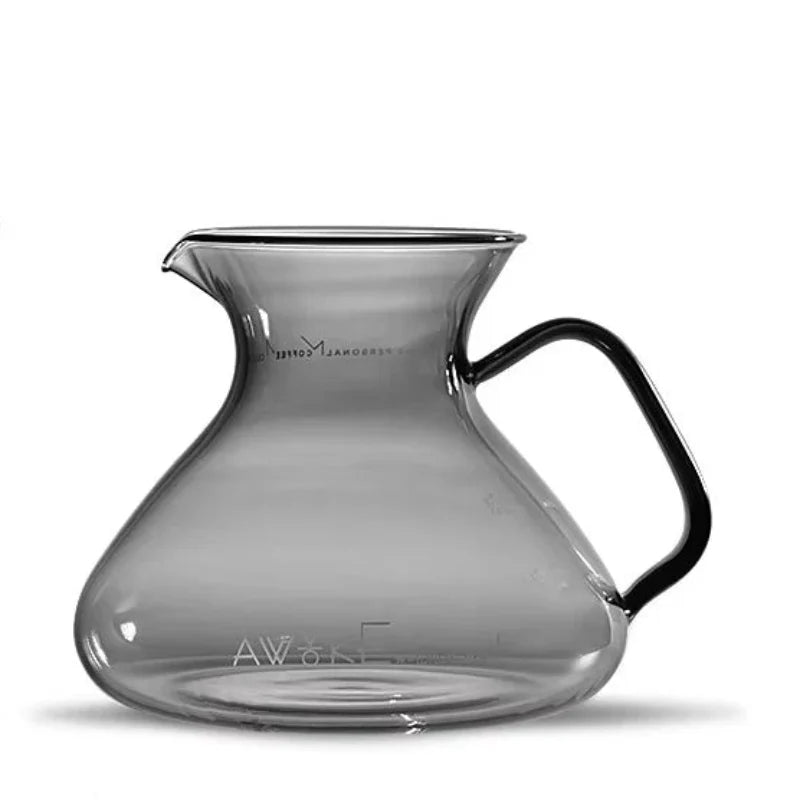15oz Glass Pour Over Coffee Server Heat-Resistant Drip Brewing Carafe | Luvikno