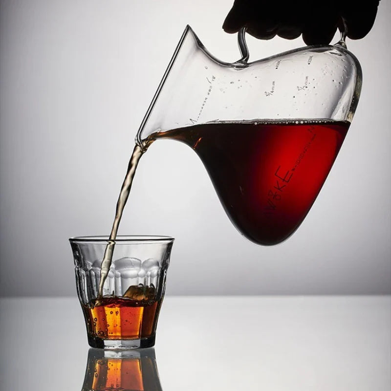 15oz Glass Pour Over Coffee Server Heat-Resistant Drip Brewing Carafe | Luvikno