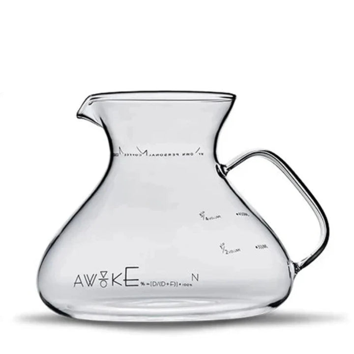 15oz Glass Pour Over Coffee Server Heat-Resistant Drip Brewing Carafe | Luvikno