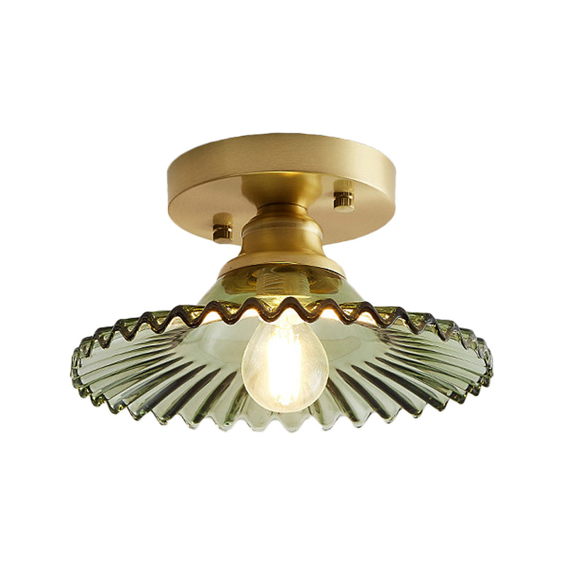 Taklampe Vintage Glass Flushmount Fixture Luvikno