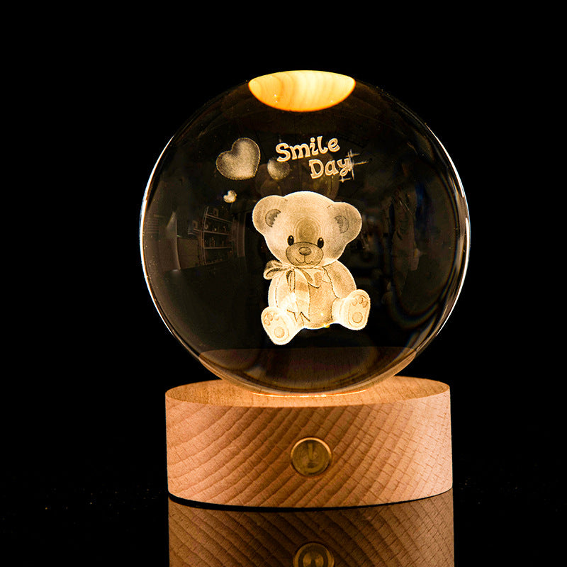 Galaxy Crystal Ball Lamp | Luvikno