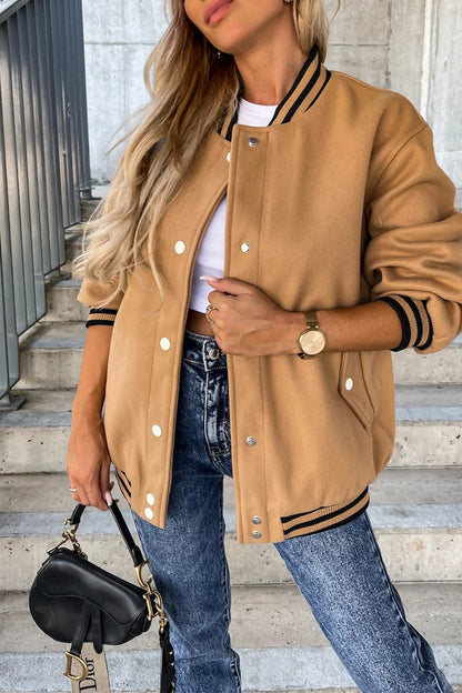 Luvik | Street Väri Estetiikka Solki Kontrast O Kaula Takki (4 Väriä)