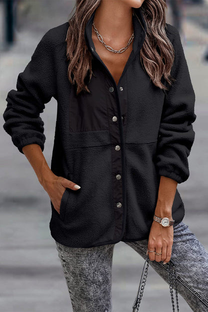 Luvik | Yksivärinen Patches-tasku Puolihihainen Kiertovisko (7 väriä)