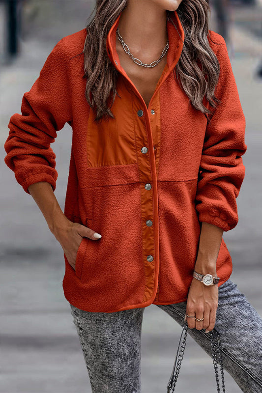 Luvik | Yksivärinen Patches-tasku Puolihihainen Kiertovisko (7 väriä)