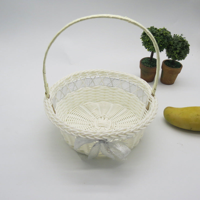 Dame Elegant Kurv med flettet design Luvikno