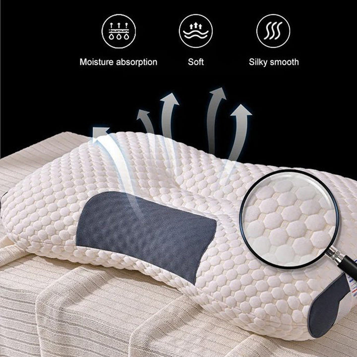 Luvikno | LuxiRest Antibakteriell Massasjepute | Ergonomisk Nakkestøtte for Revitaliserende Søvn og Avslapning