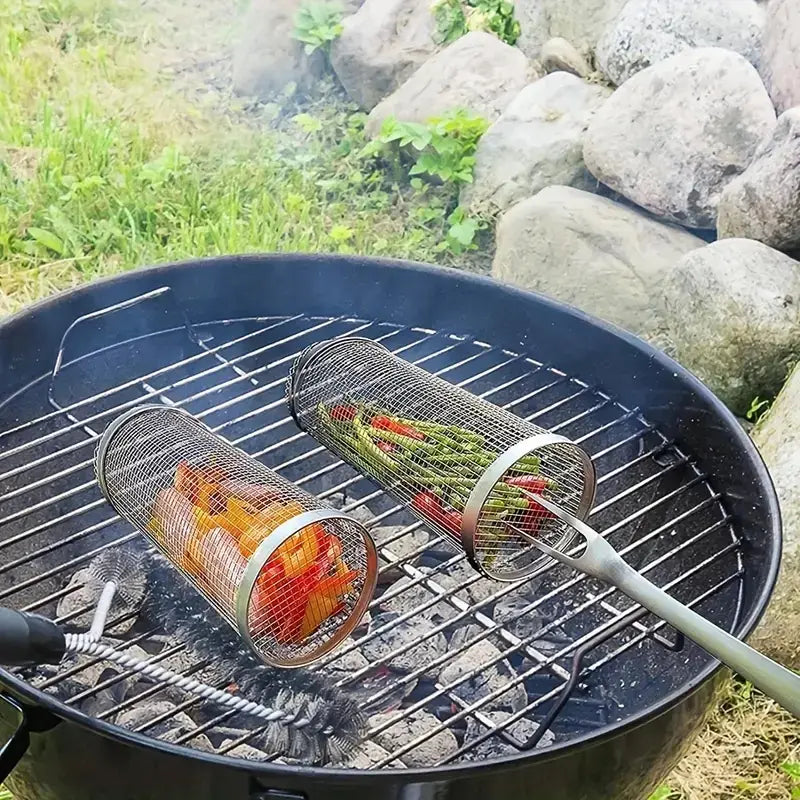 GrillMaster DuoLock Grillkurv laget av rustfritt stål Luvikno