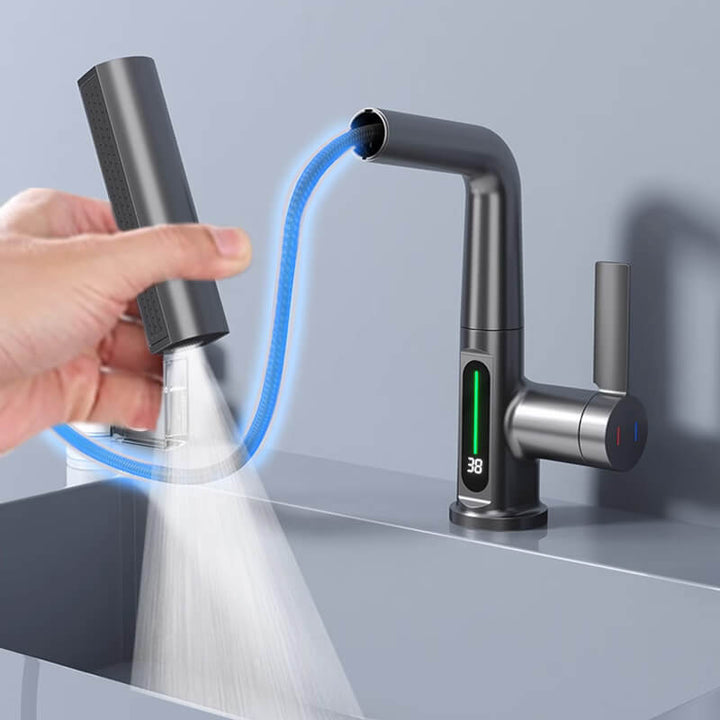 Luvikno | AquaElegance Digital Faucet Booster | Intelligent kontroll med presis digital skjerm for moderne livsstil