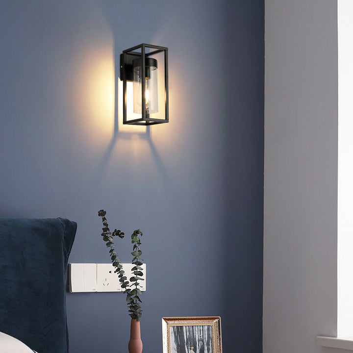 LumiGlass - Elegant Glass Vegglampe for Atmosfærisk Belysning Luvikno