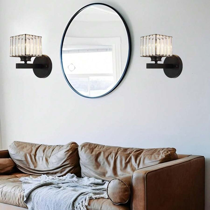 Krystallglass Vegglampe med Moderne Arm Design Luvikno