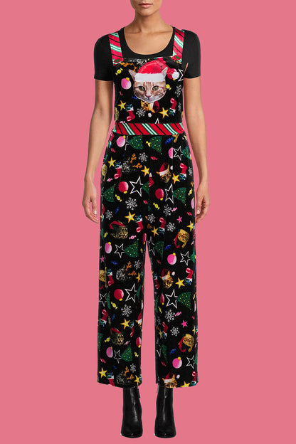 Luvik | Rentouttava Wapiti Lumihiutale Joulukuusi Painettu Patches Neliökauluksen Huolettomat Haalarit