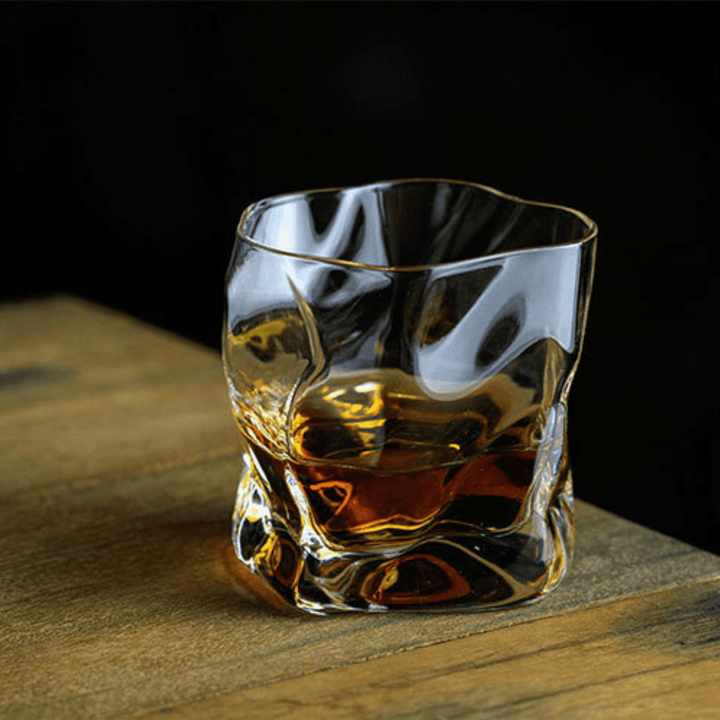 Japansk Edo Kiriko Krumpe Kropp Whisky Glass | Luvikno