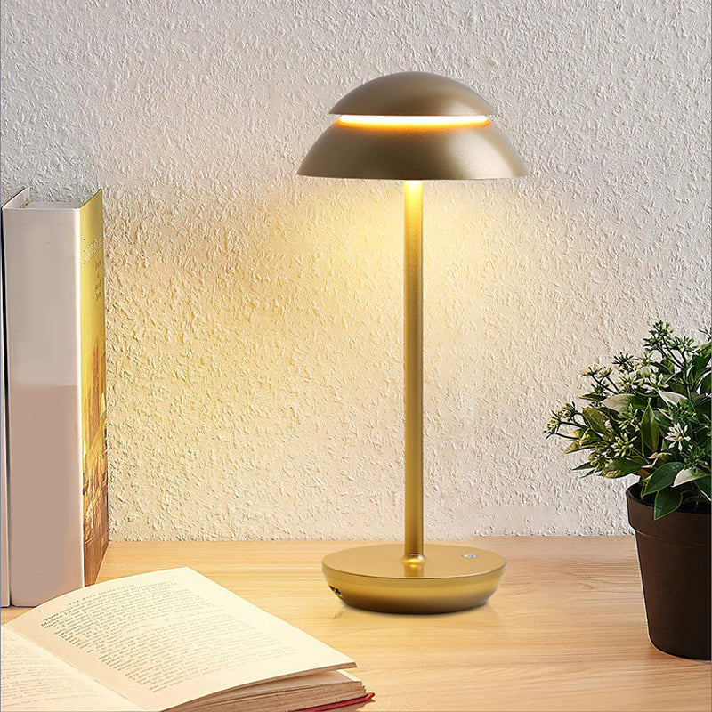 Luvikno | Aurelia Noire - Oppladbar trådløs bordlampe med innebygd LED-belysning og batteri