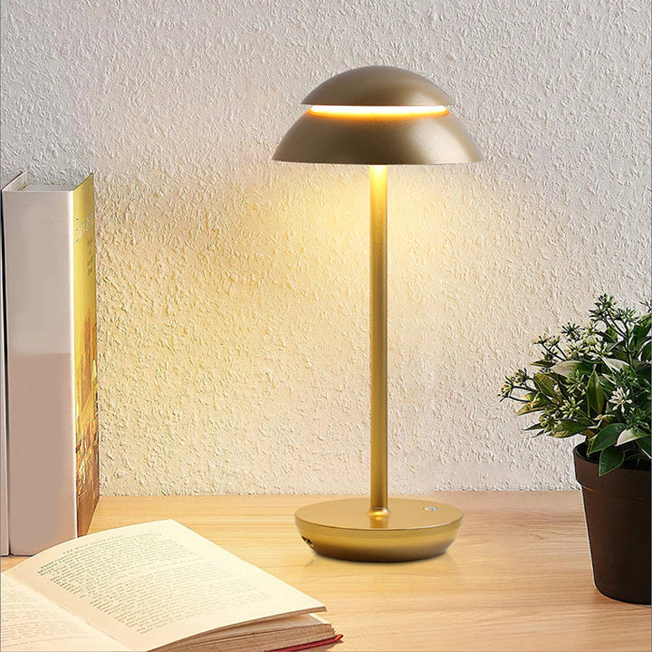 Luvikno | Aurelia Noire - Oppladbar trådløs bordlampe med innebygd LED-belysning og batteri