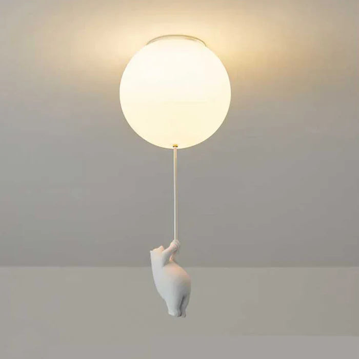 Barnas Taklampe med Bjørn og Ballong - CloudBear | Luvikno