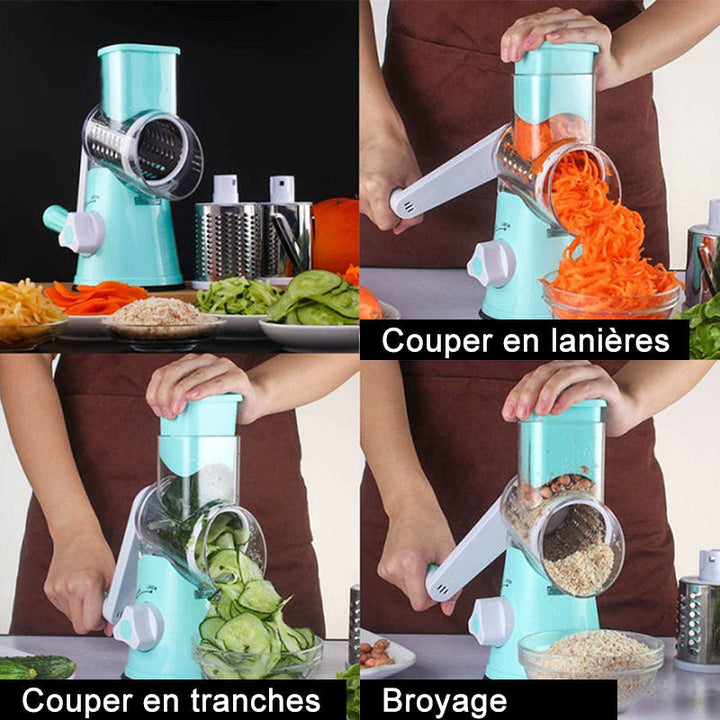 3-i-1 roterende ostekutter grønnsaks slicer | Luvikno