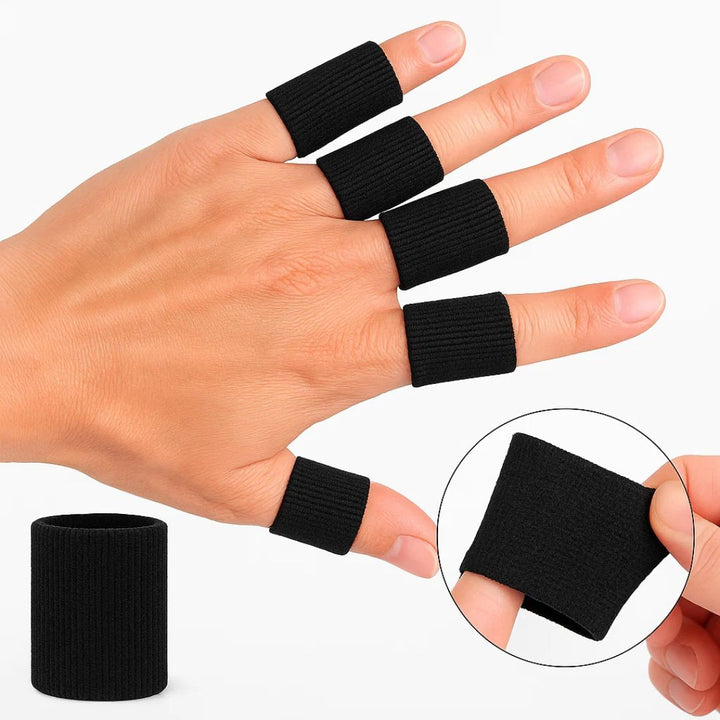 FlexiGuard | Fingerbeskyttelsessleeves – Skadeforebygging – Pustende tettsittende passform - Holder sår og bandasjer på plass – Sport og daglig komfort Luvikno