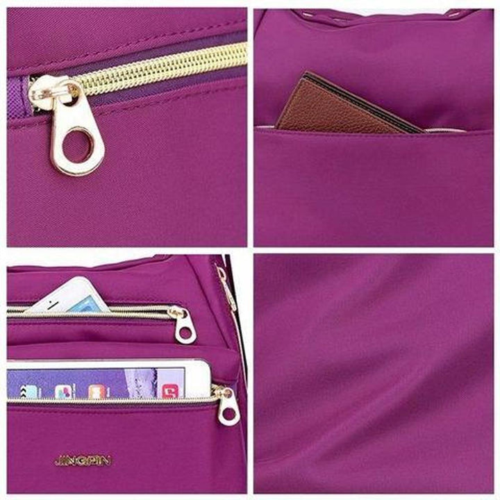 Bag med doble glidelåser, ryggsekk, håndveske og crossbody-veske | Luvikno
