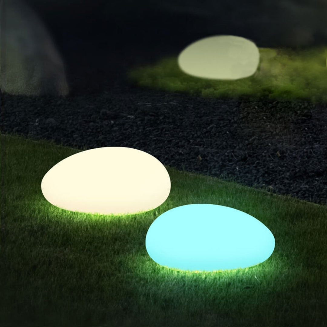 Solar vanntett PE sfærisk LED utendørs dekorativ plenlampe | Luvikno