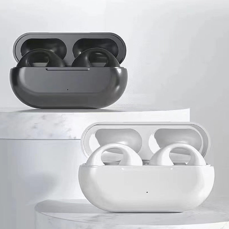Bone conduction headphones with clip for the ear, wireless | luvikno