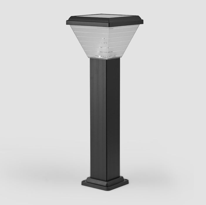 Moderne Minimalistisk Firkantet Sylinder Solvannett ABS PC LED Utendørs Lys For Hage | Luvikno