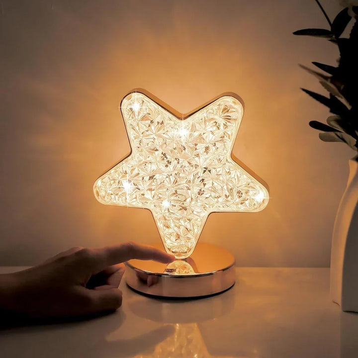 Magisk krystallbordlampe med dimmer - Celestia | Luvikno