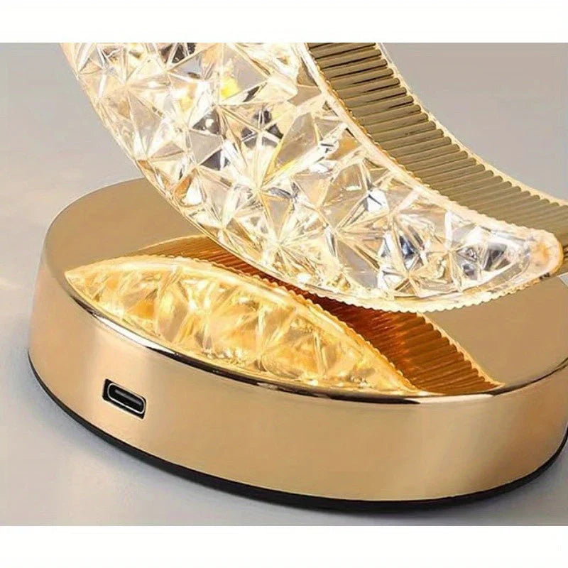 Magisk krystallbordlampe med dimmer - Celestia | Luvikno