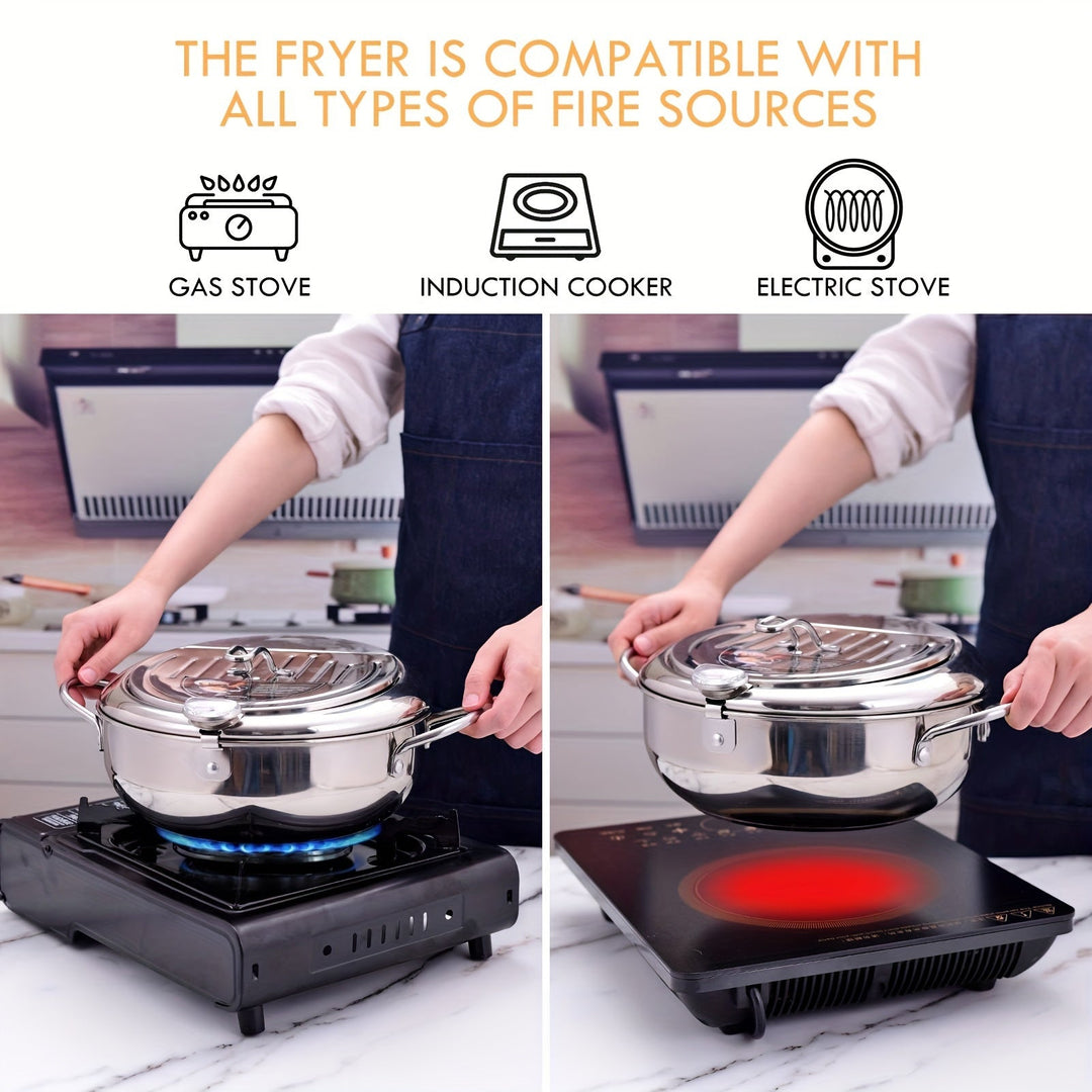 ThermaFryer - Premium Fritøs med Temperaturkontroll Luvikno
