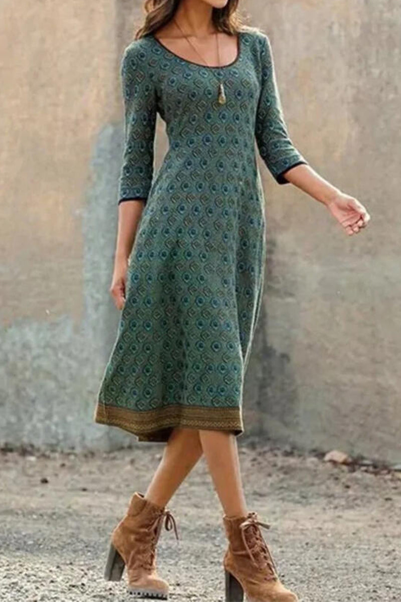 Luvik | Boho Chic Midi Kjole