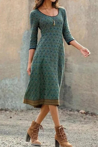 Luvik | Boho Chic Midi Kjole