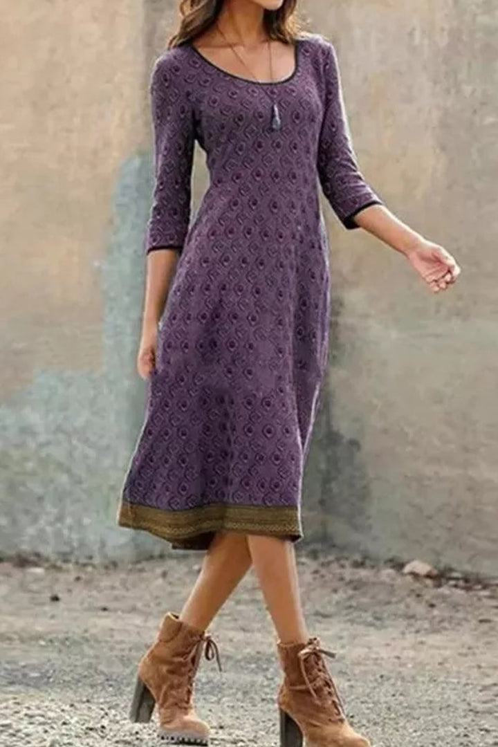 Luvik | Boho Chic Midi Kjole