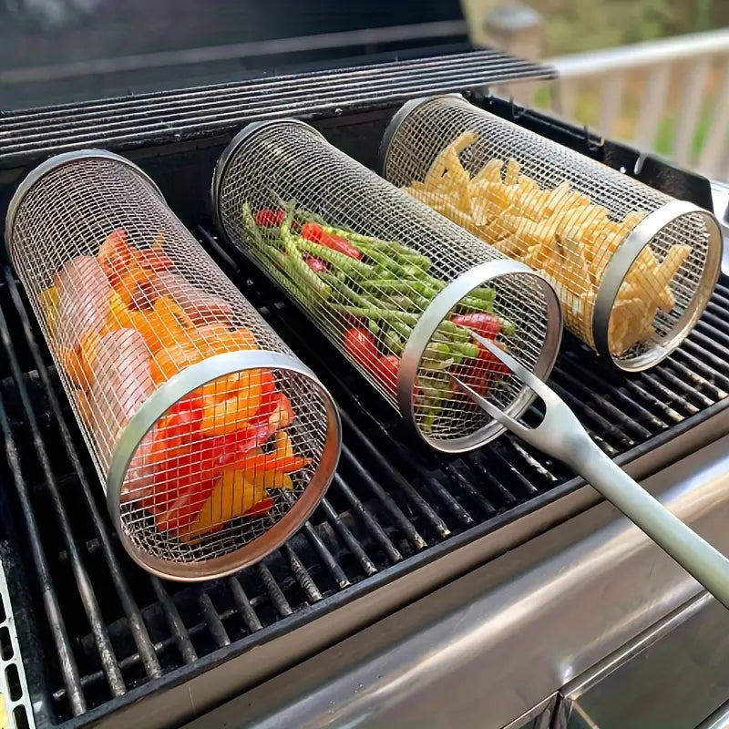 GrillMaster DuoLock Grillkurv laget av rustfritt stål Luvikno