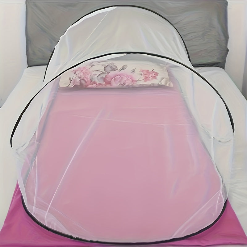 Luvikno | InsectoGuard Solo Myggnett | Ultralett & Sammenleggbar | Med Glidelås | 200×80×56 cm | For 1 Person